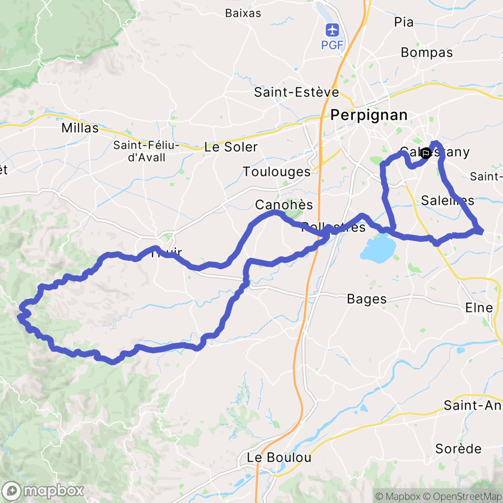 Cabestany: routekaart voor buitenactiviteiten - France