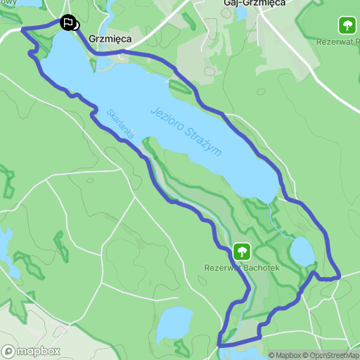Grzmięca: mapa trasy - Poland