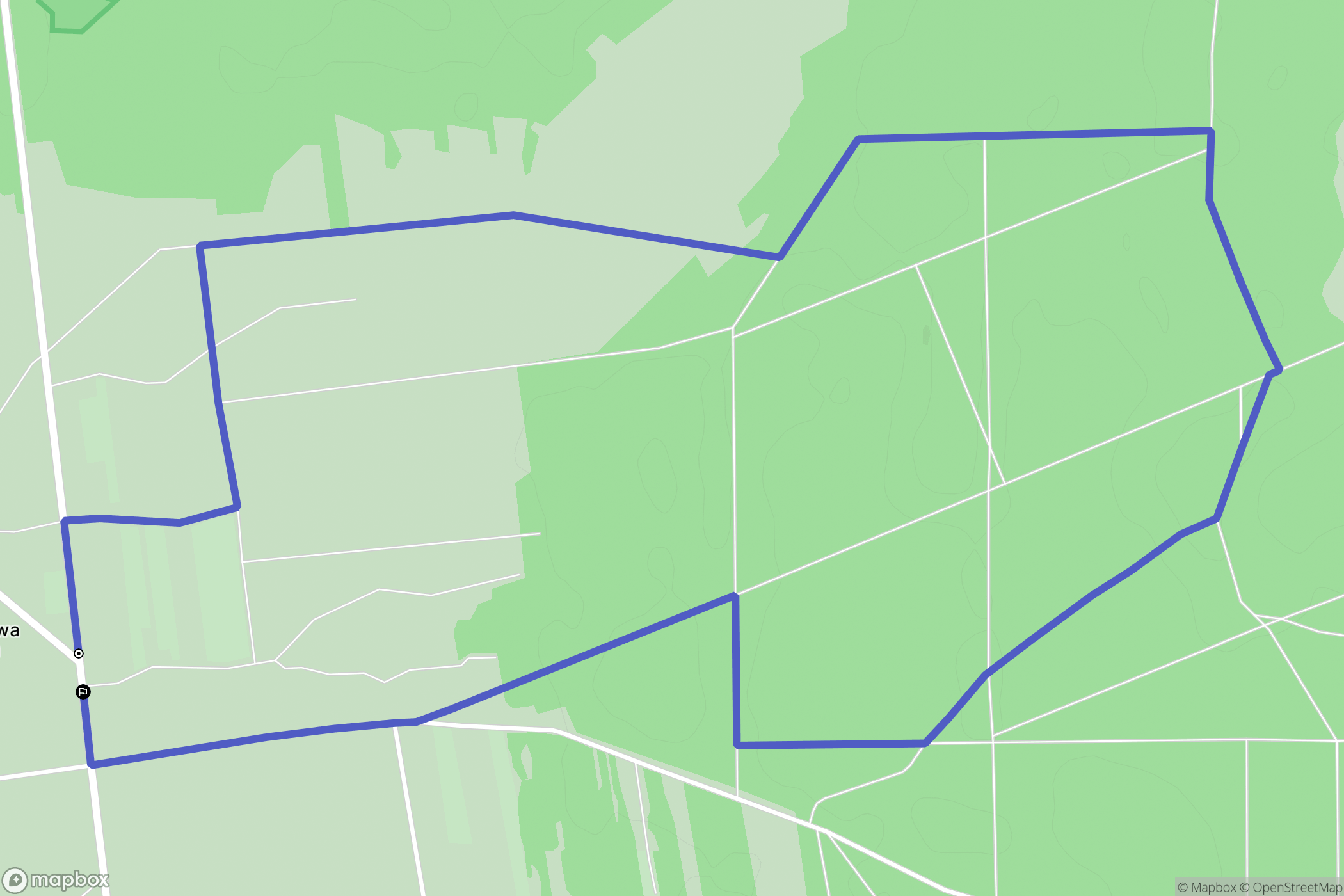 Mrozowa Wola: mapa trasy - Poland