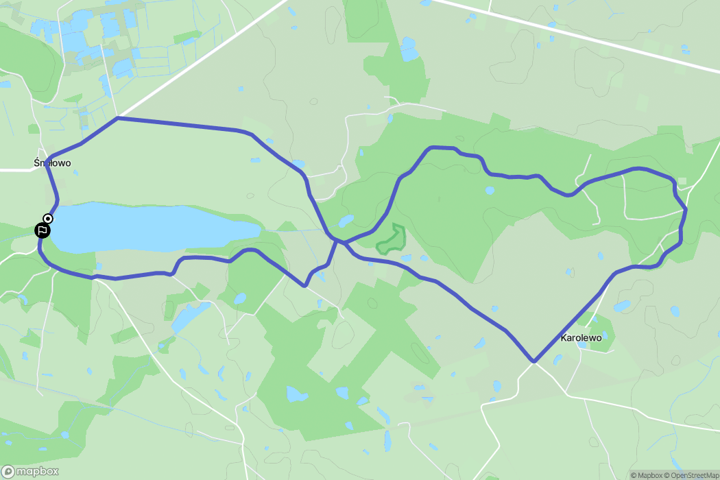 Śmiłowo: mapa trasy - Poland