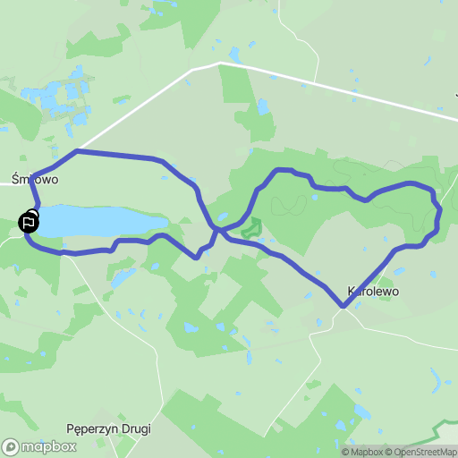 Śmiłowo: mapa trasy - Poland