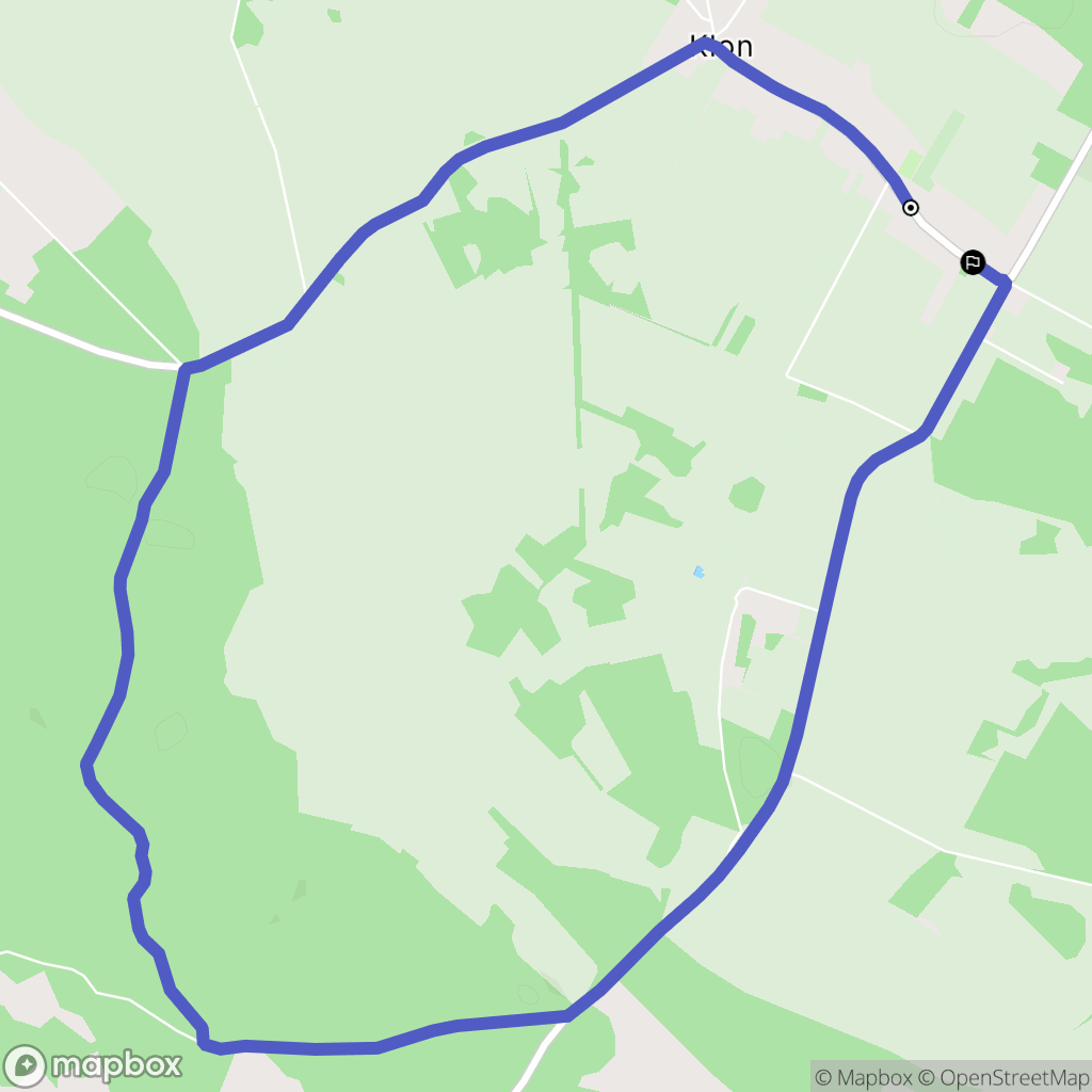 Klon: mapa trasy - Poland