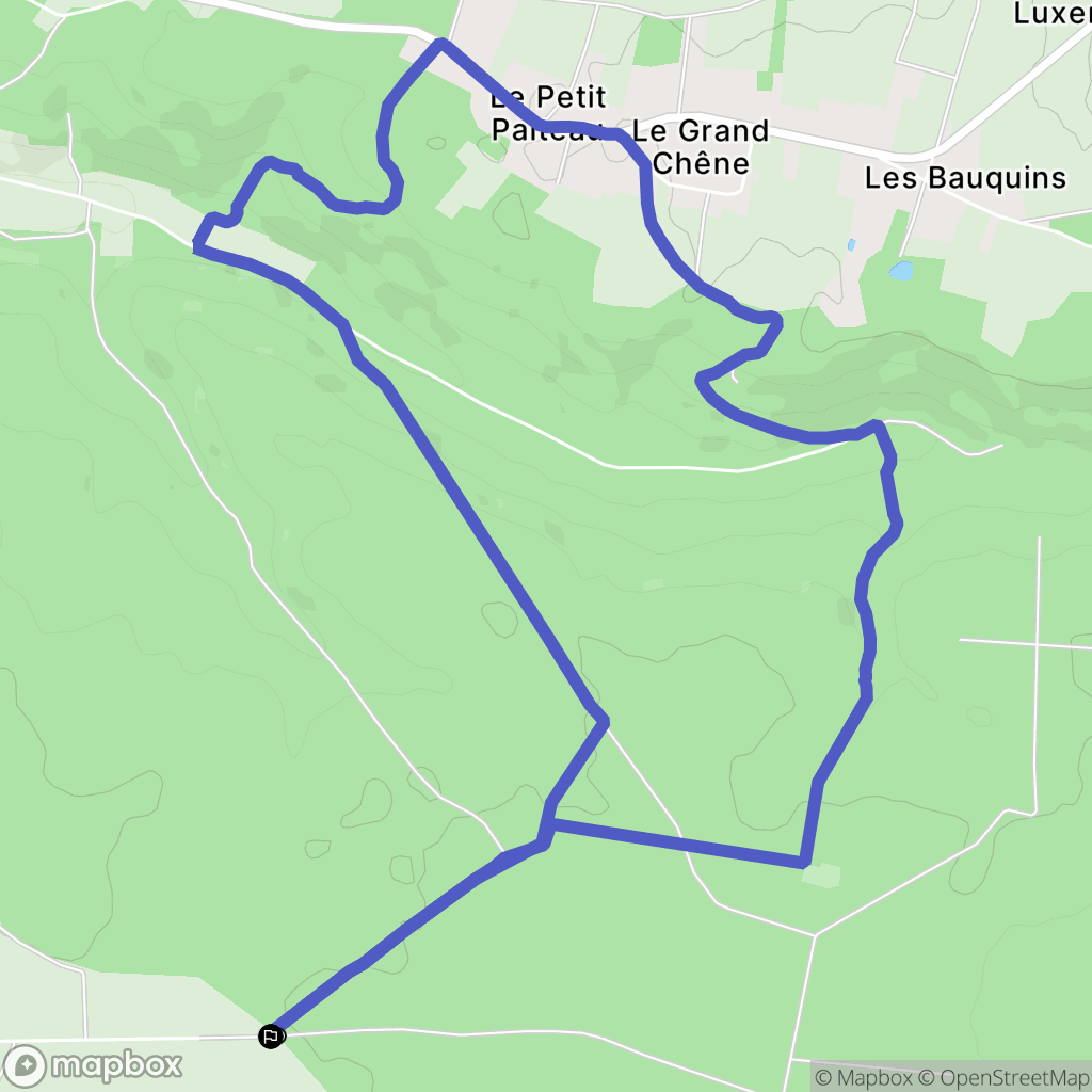 Villecien : carte du parcours de randonnée - France