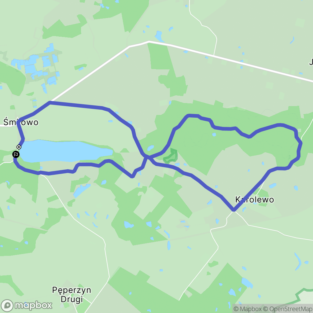 Śmiłowo: mapa trasy - Poland