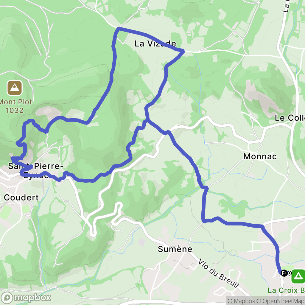Saint-Julien-Chapteuil : carte du parcours de randonnée - France