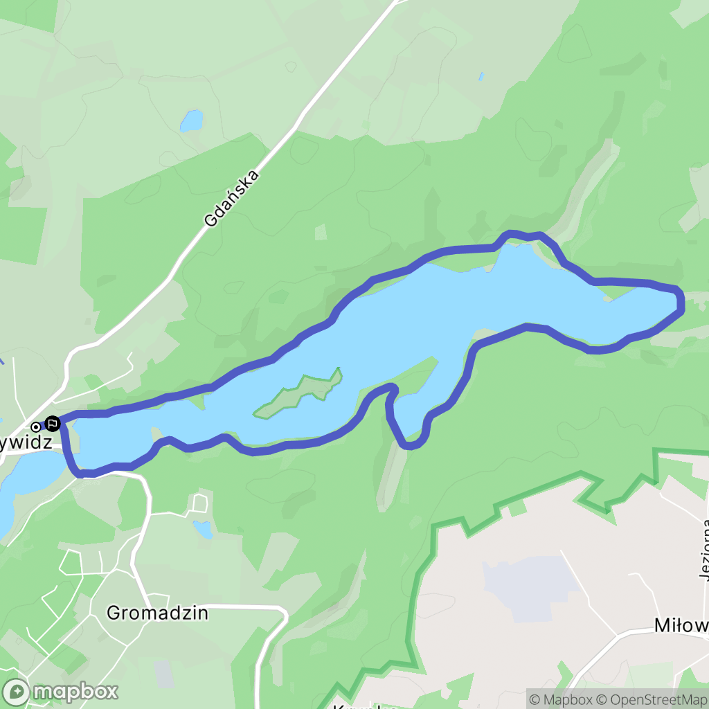 Przywidz: mapa trasy - Poland