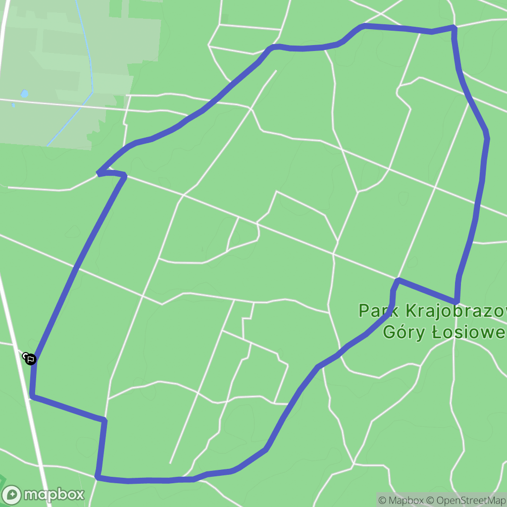 Wielki Wełcz: mapa trasy - Poland