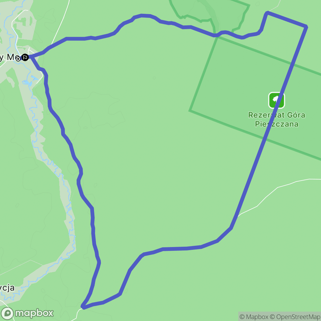 Lipowy Most: mapa trasy - Poland