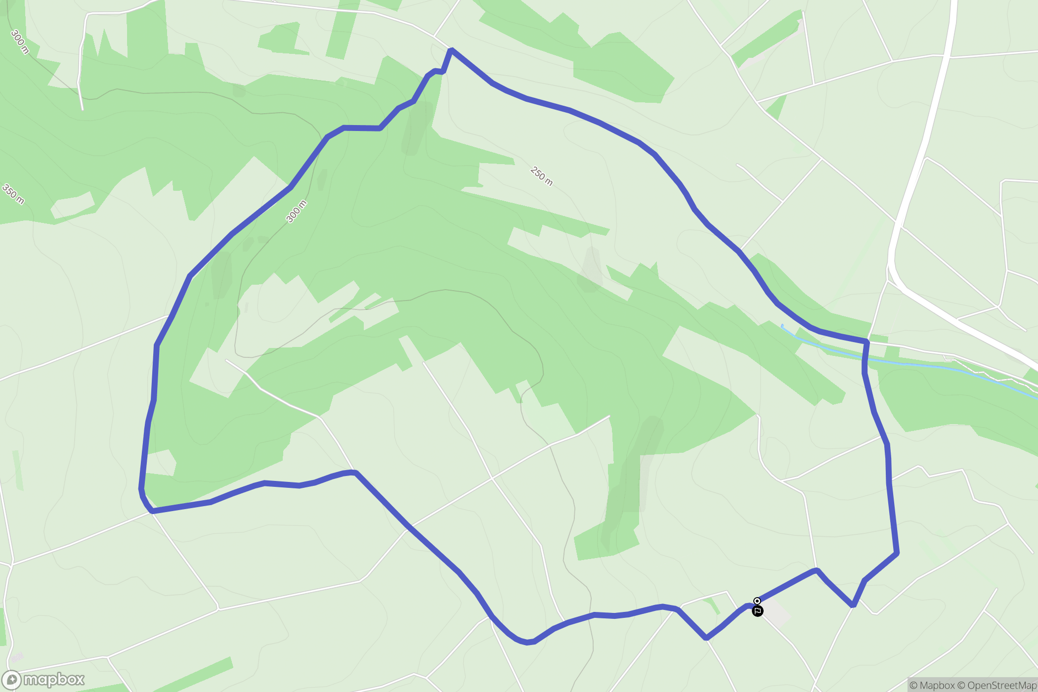 Nordheim : carte du parcours de randonnée - France