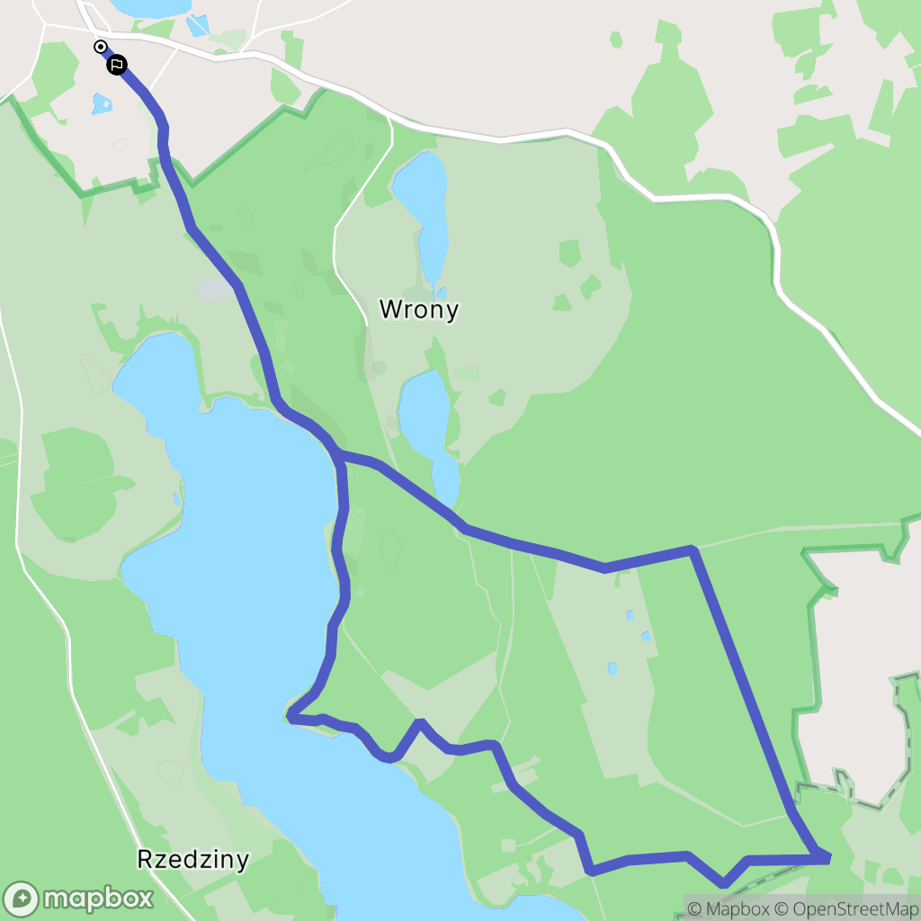 Pszczew: mapa trasy - Poland