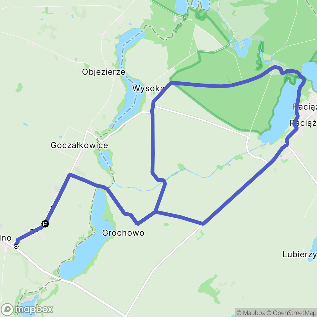 Silno: mapa trasy - Poland