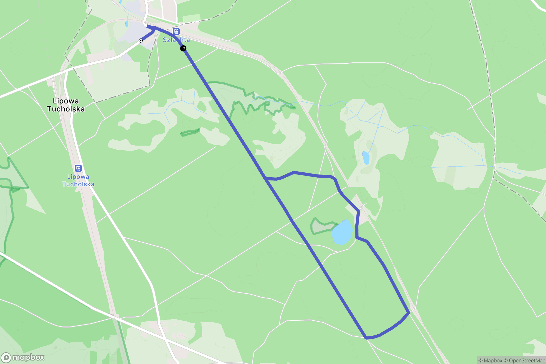 Szlachta: mapa trasy - Poland