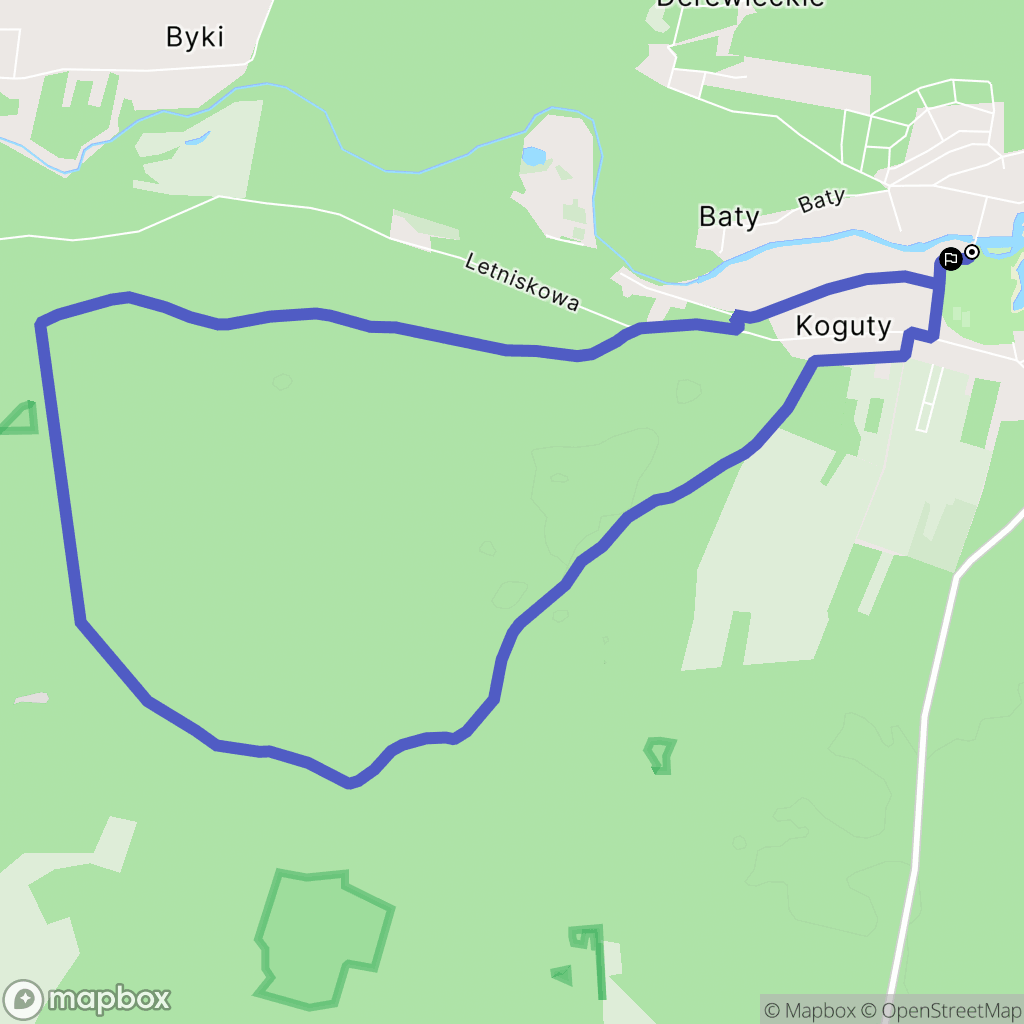 Radawa: mapa trasy - Poland