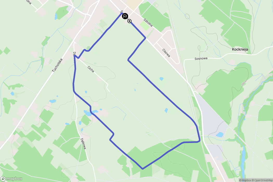 Śliwice: mapa trasy - Poland