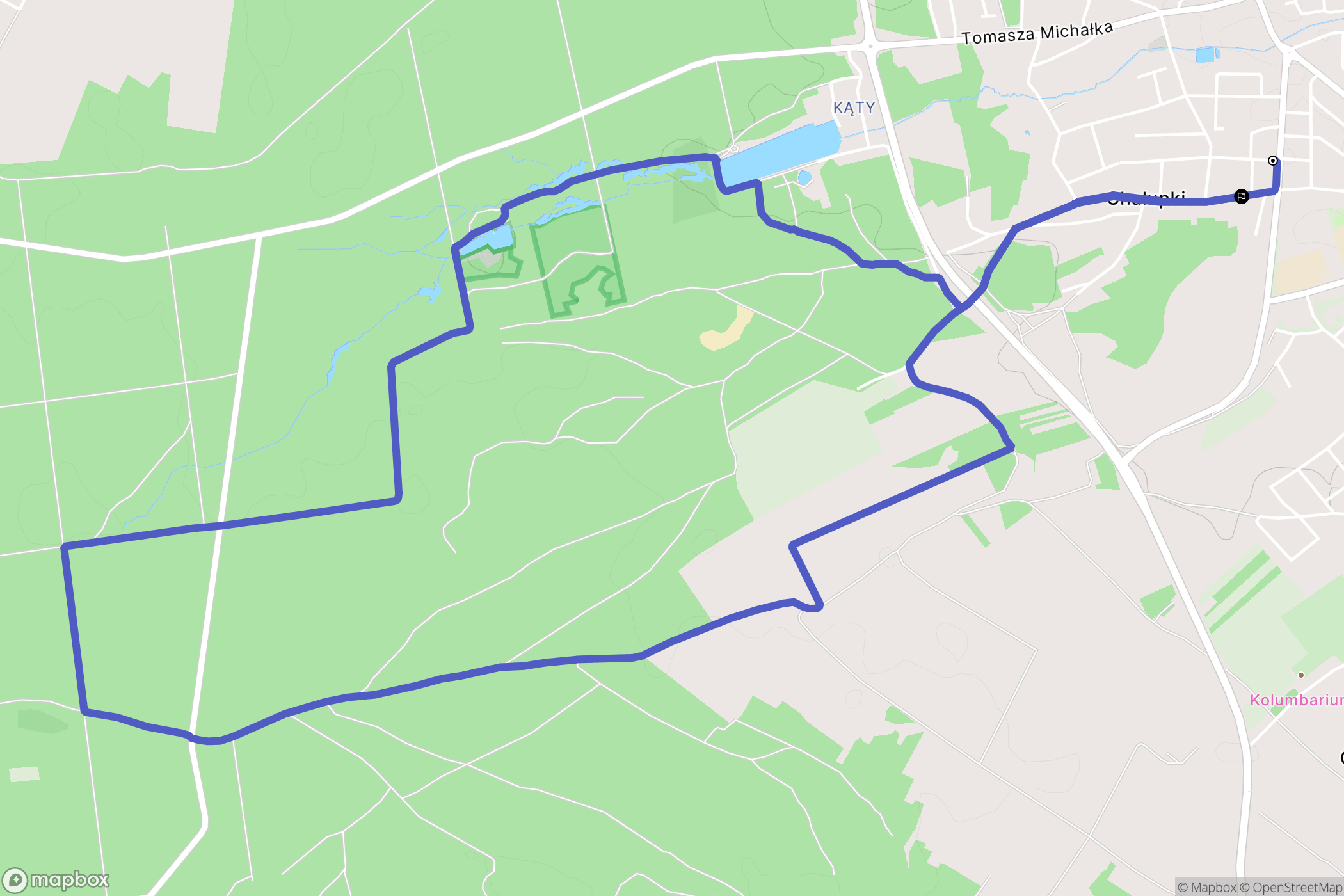 Leżajsk: mapa trasy - Poland