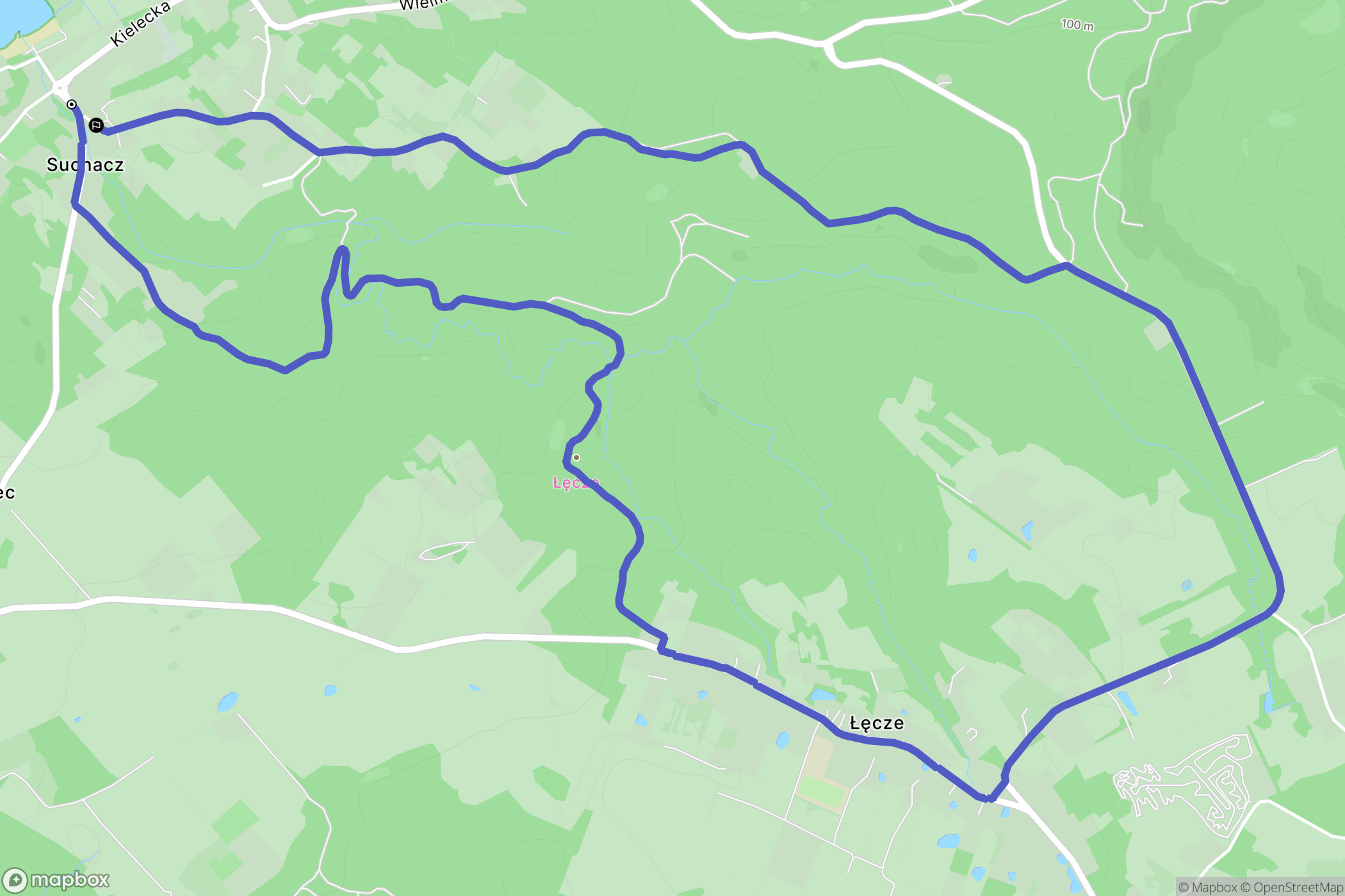 Suchacz: mapa trasy - Poland