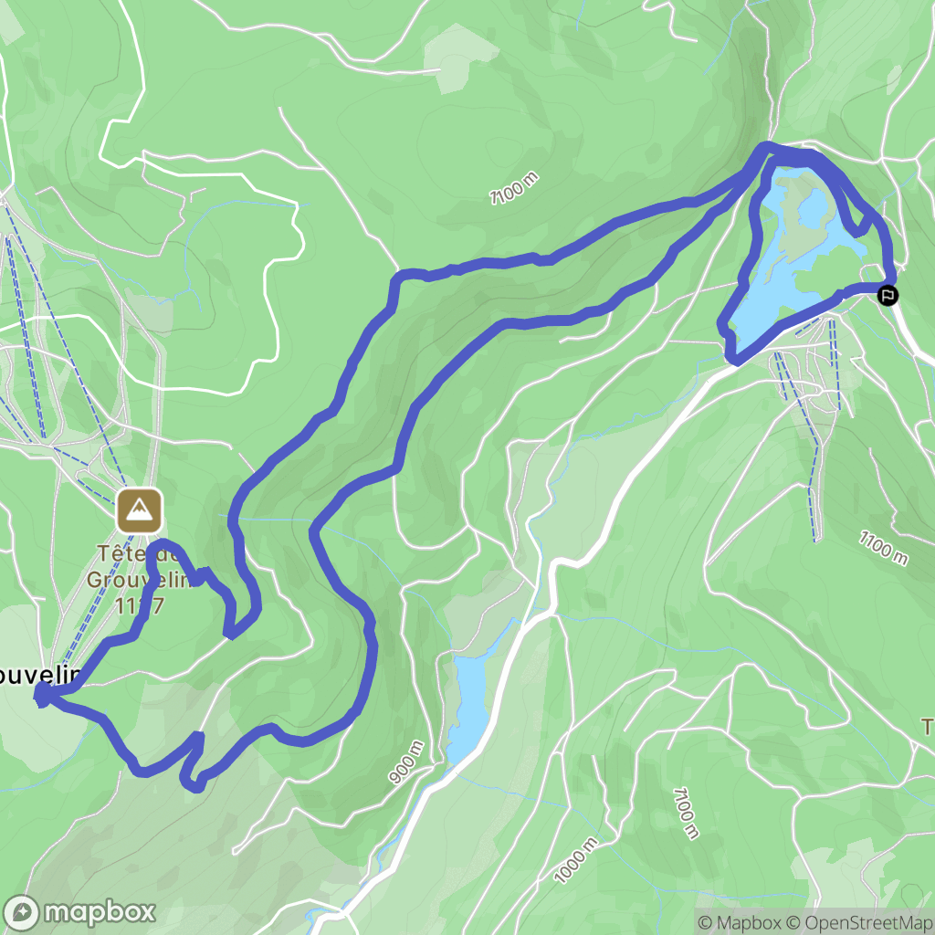 La Bresse : carte du parcours de randonnée - France