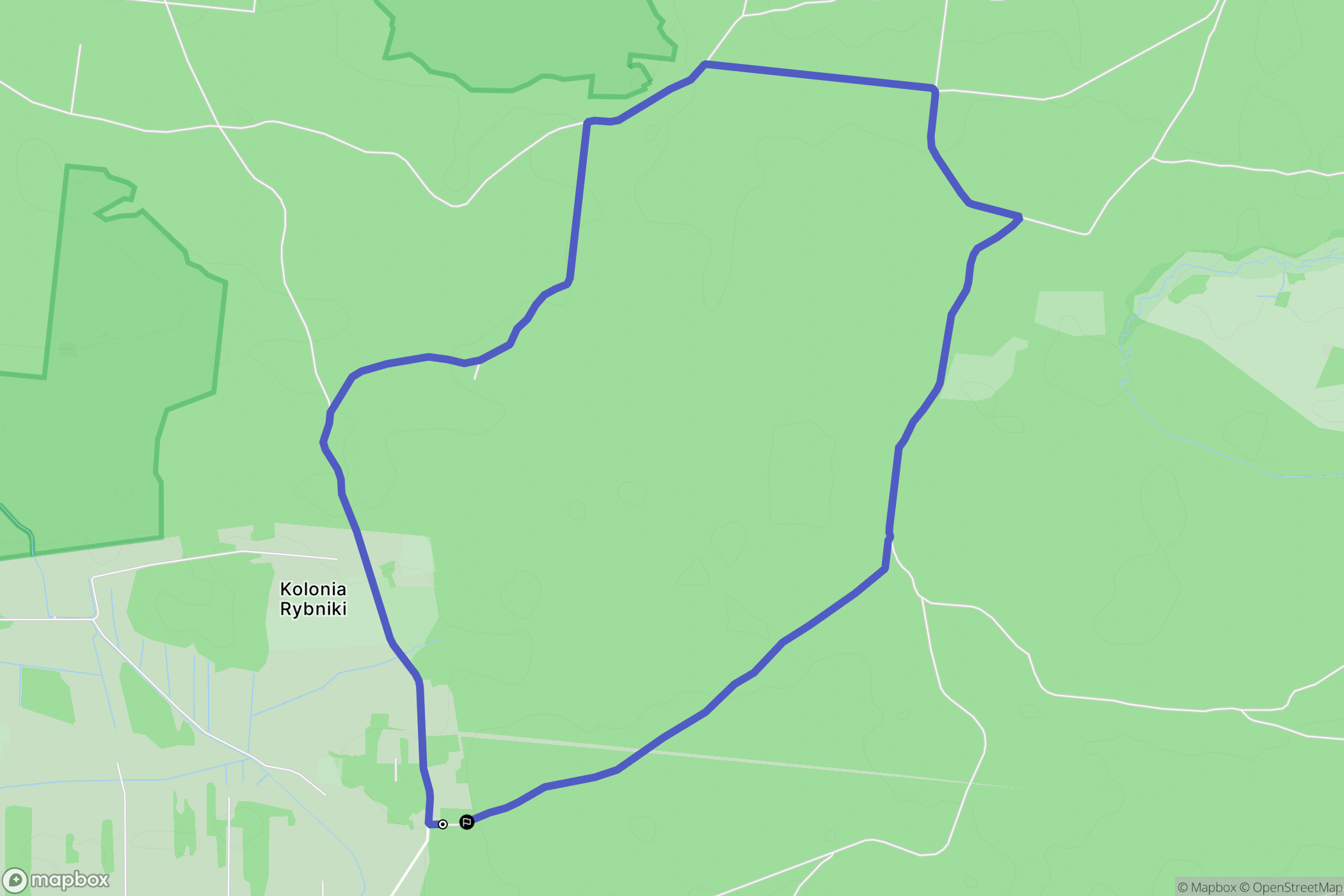 Rybniki: mapa trasy - Poland