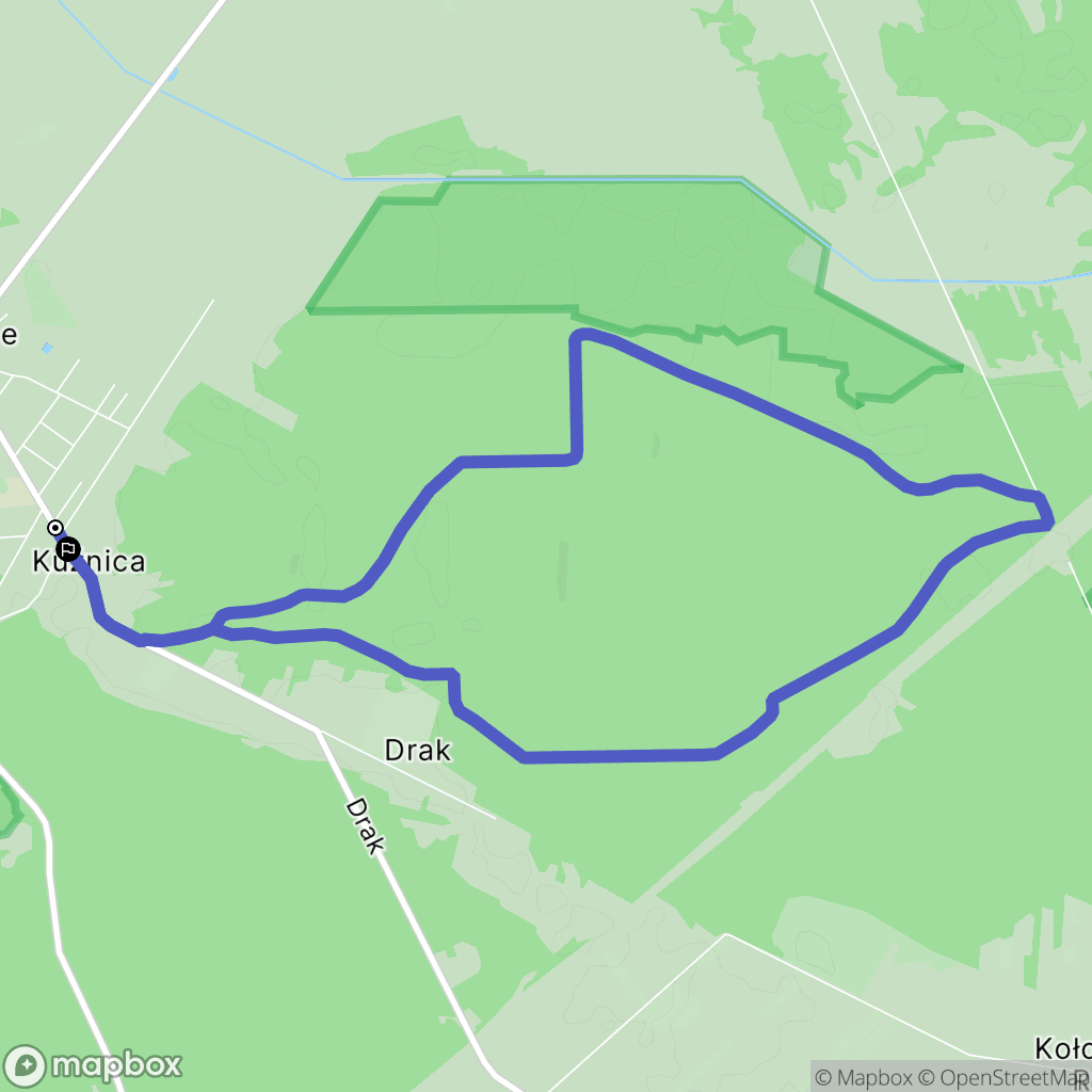 Sadowne: mapa trasy - Poland
