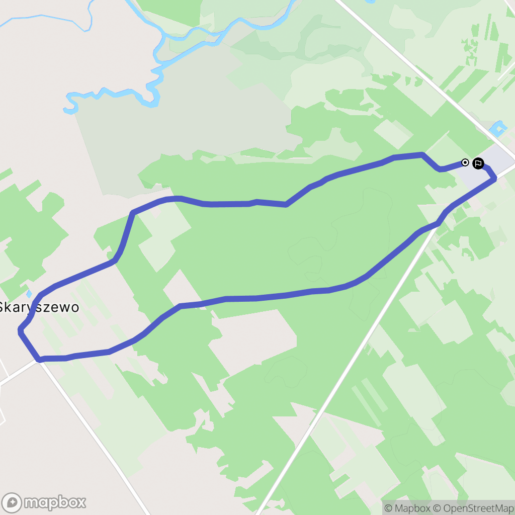 Narew: mapa trasy - Poland