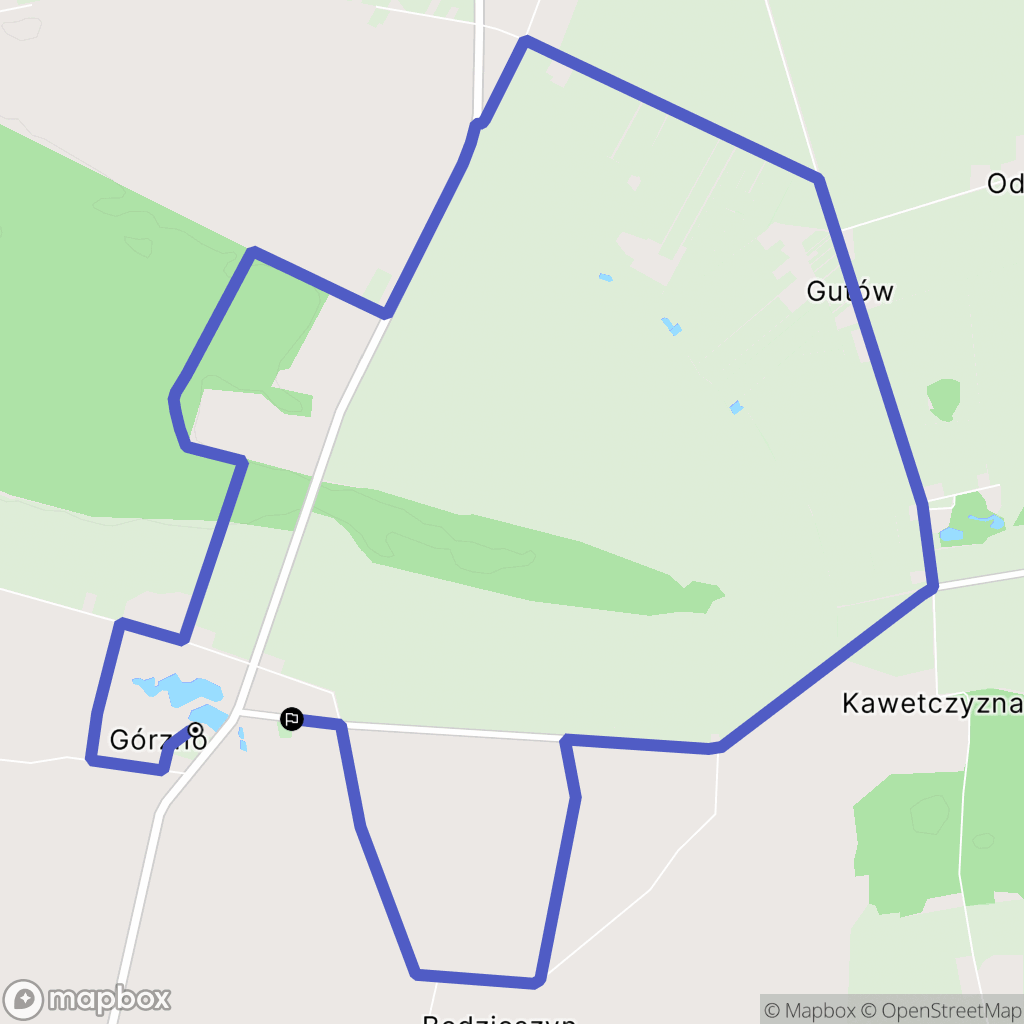Górzno: mapa trasy - Poland