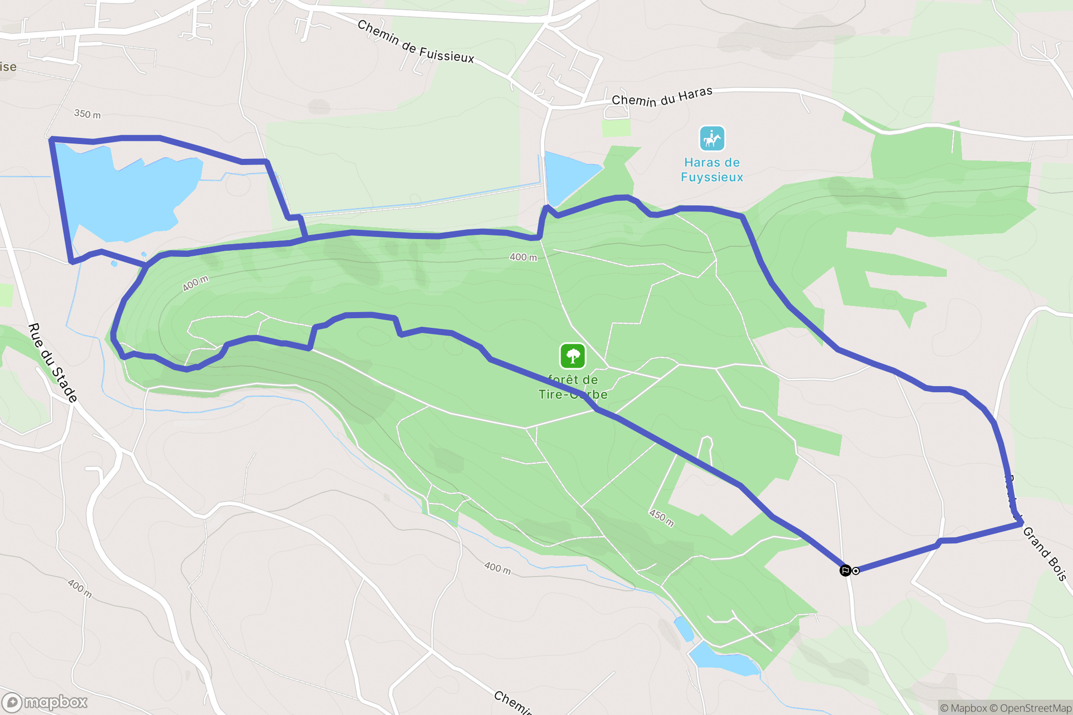 Rochetoirin : carte du parcours de randonnée - France