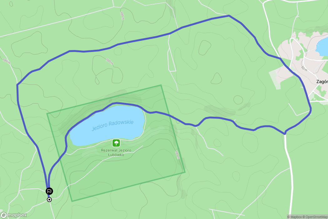 Drezdenko: mapa trasy - Poland