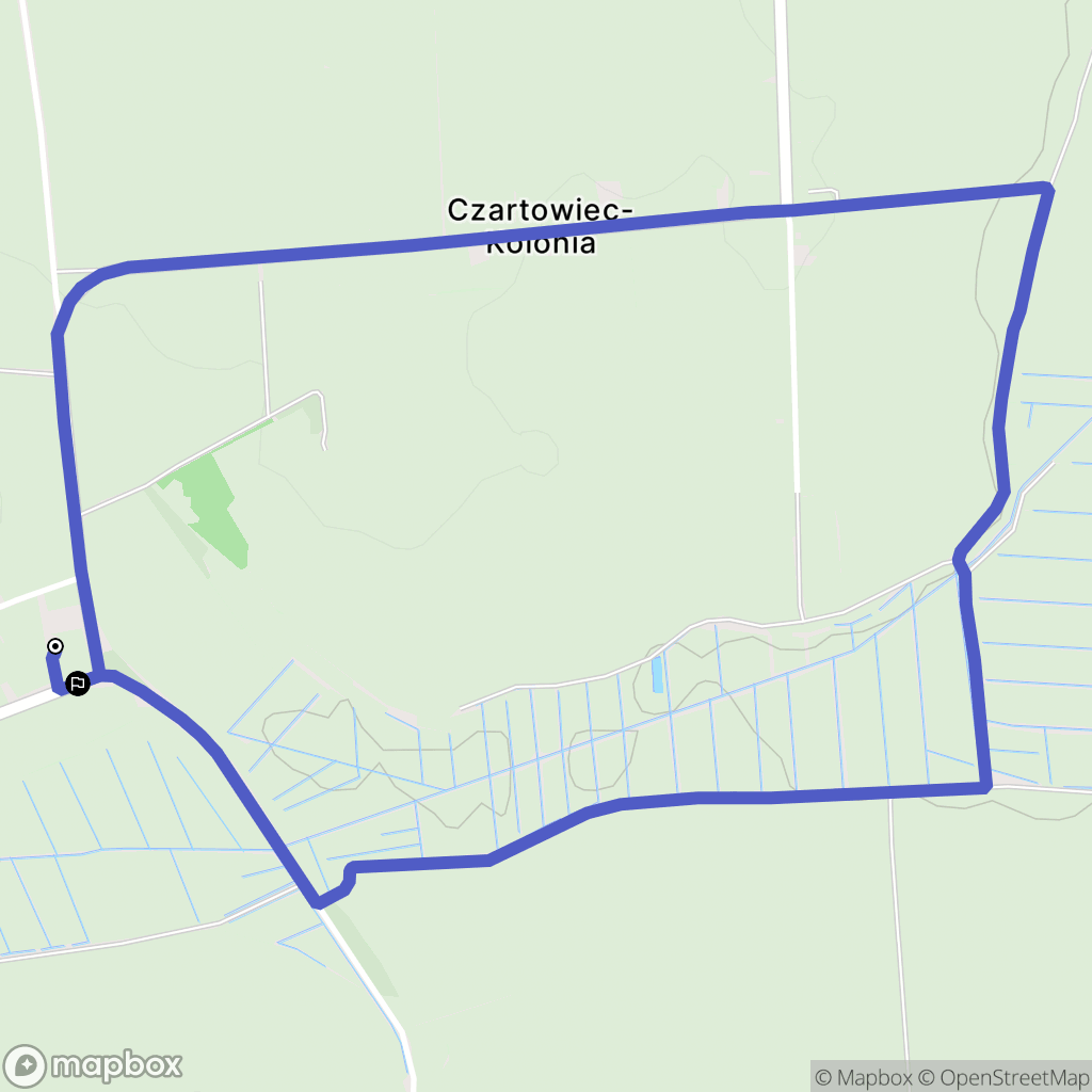 Czartowiec: mapa trasy - Poland