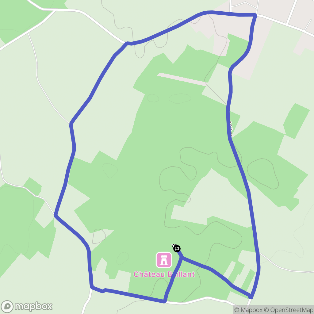 Saint-Martin-la-Pallu : carte du parcours de randonnée - France