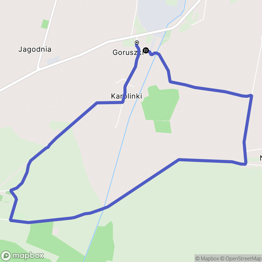 Karolinki: mapa trasy - Poland