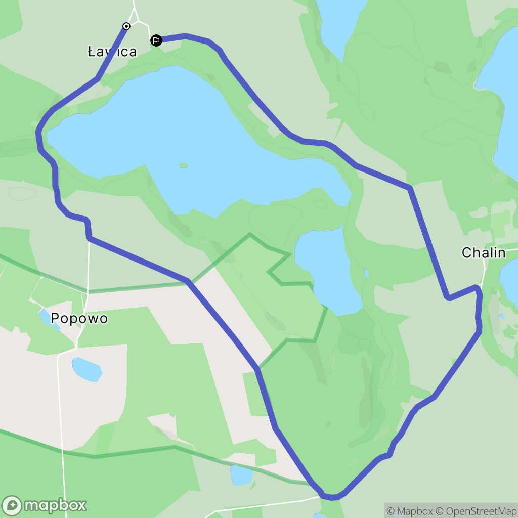 Ławica: mapa trasy - Poland