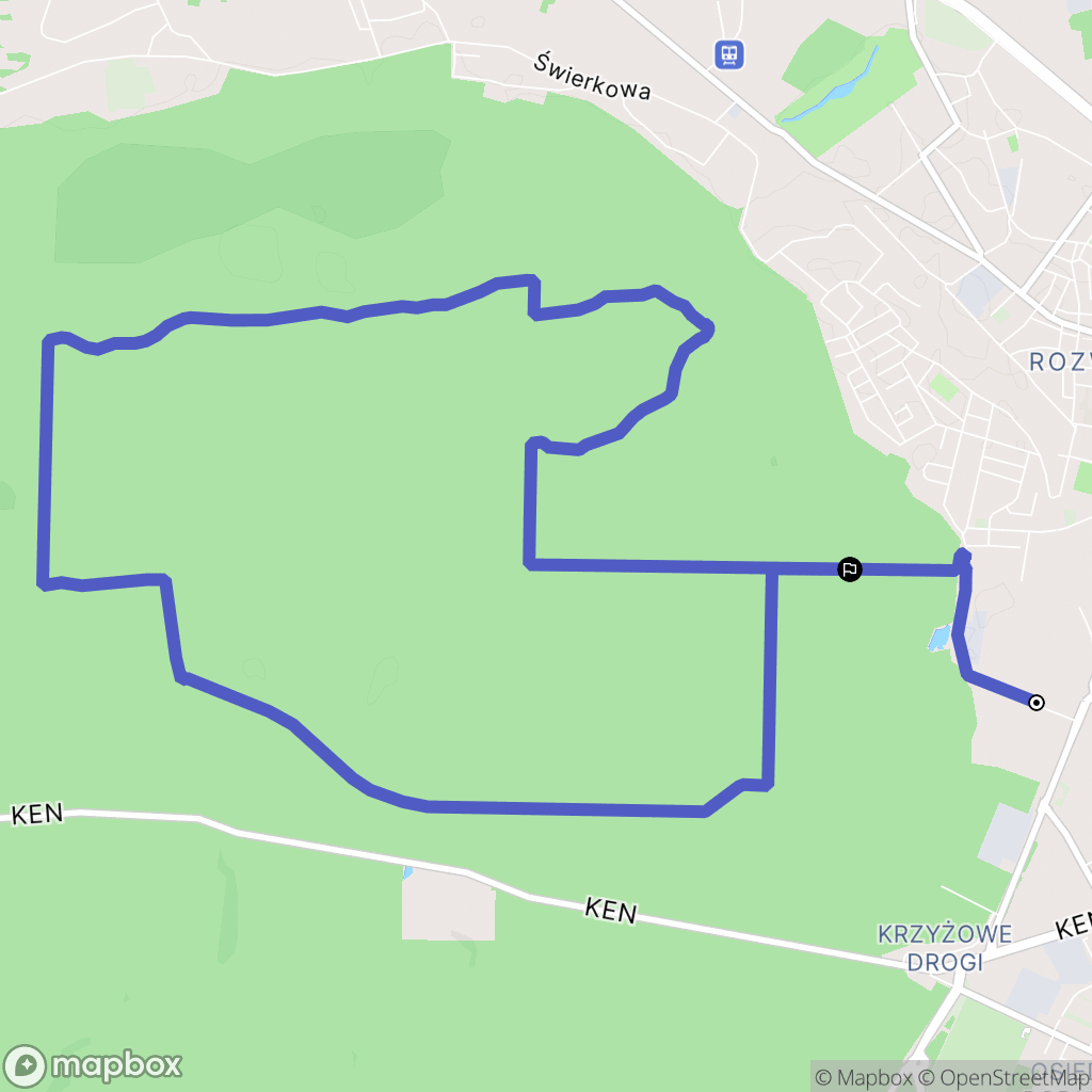 Stalowa Wola: mapa trasy - Poland