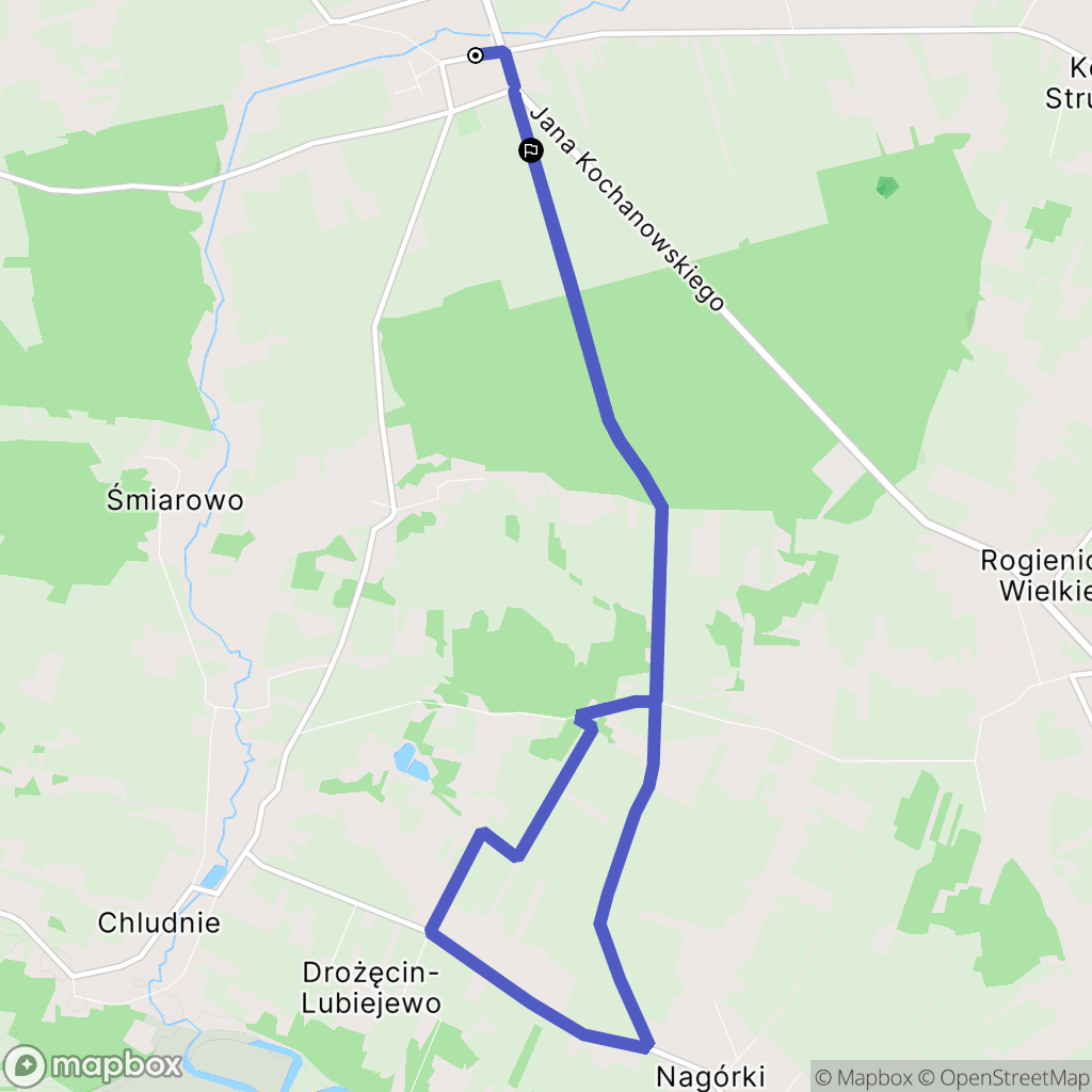 Mały Płock: mapa trasy - Poland