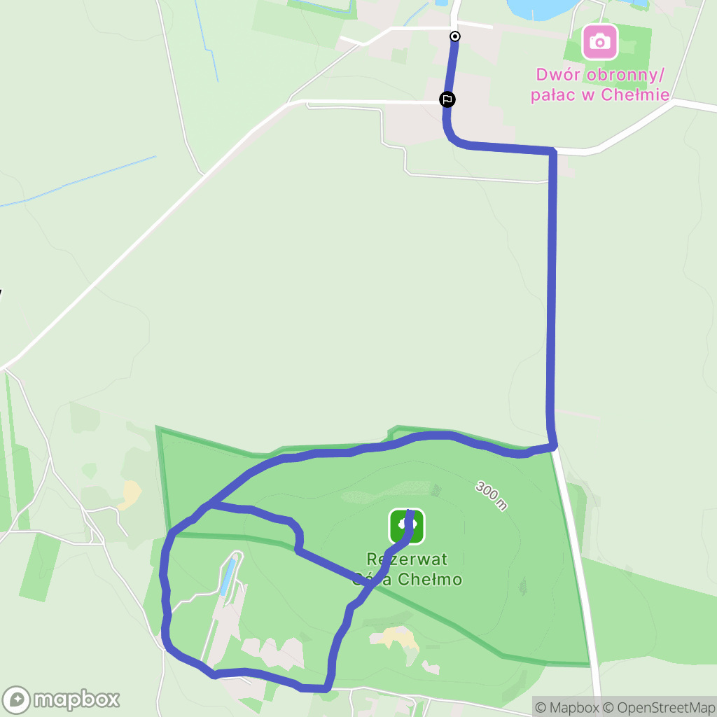 Chełmo: mapa trasy - Poland
