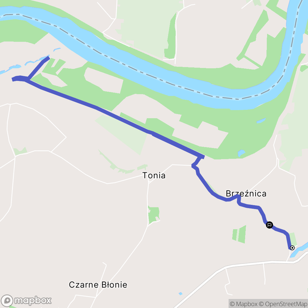 Mędrzechów: mapa trasy - Poland