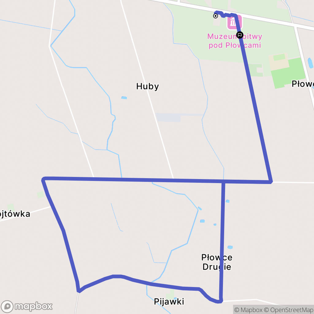 Płowce Drugie: mapa trasy - Poland