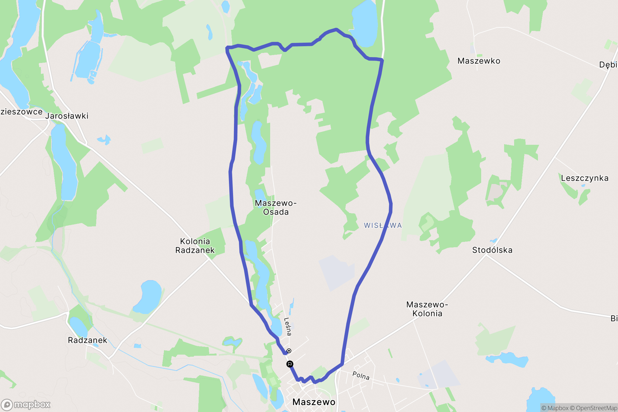 Maszewo: mapa trasy - Poland