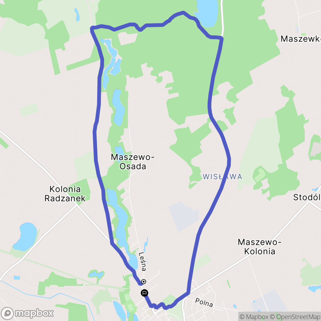 Maszewo: mapa trasy - Poland