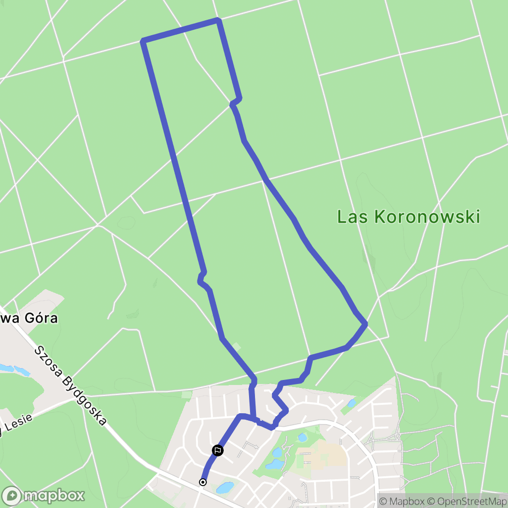 Bydgoszcz: mapa trasy - Poland