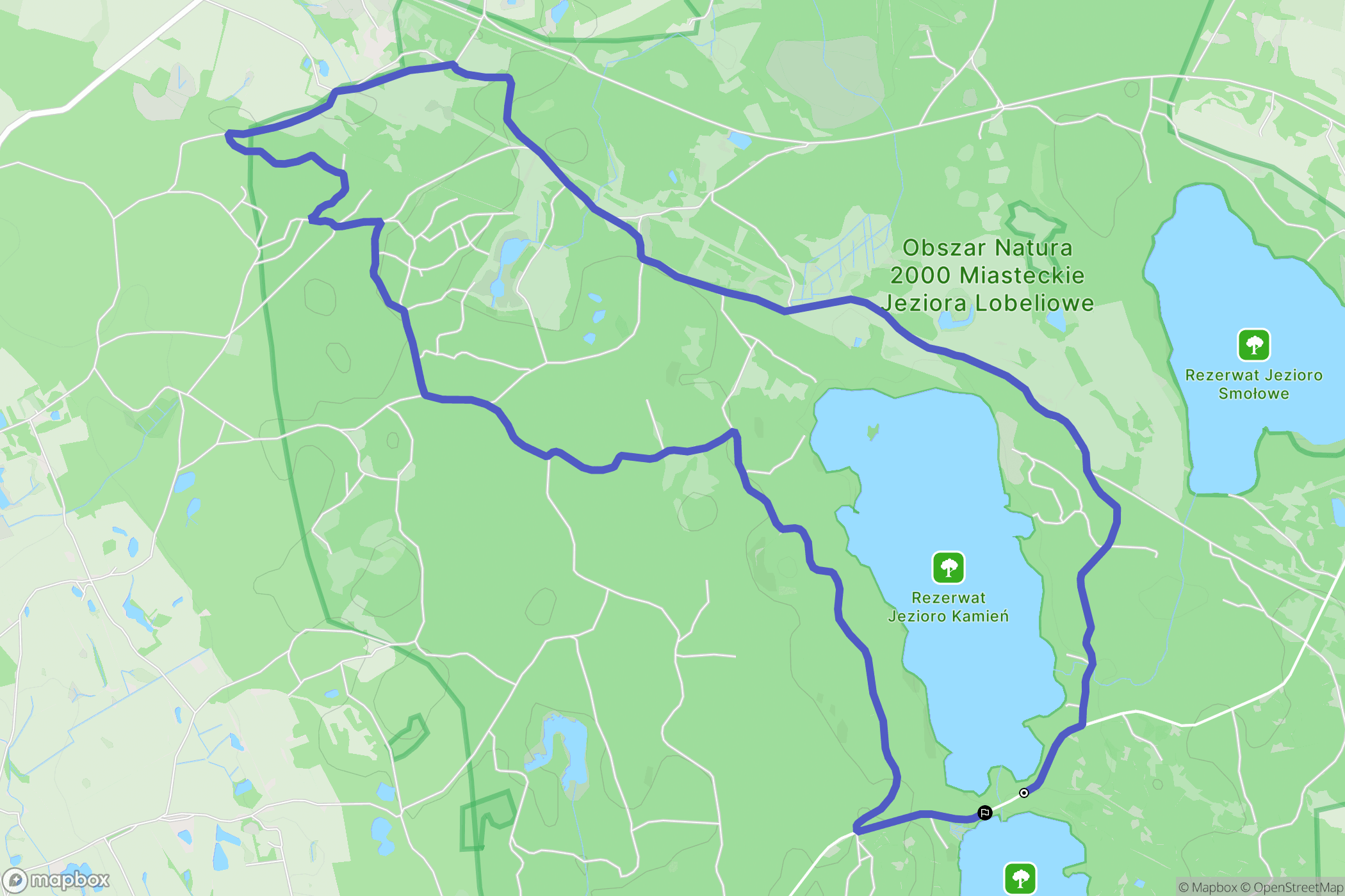 Świeszynko: mapa trasy - Poland