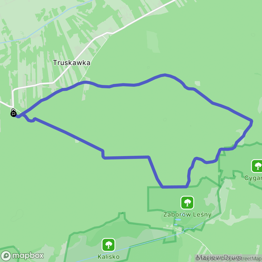 Truskawka: mapa trasy - Poland