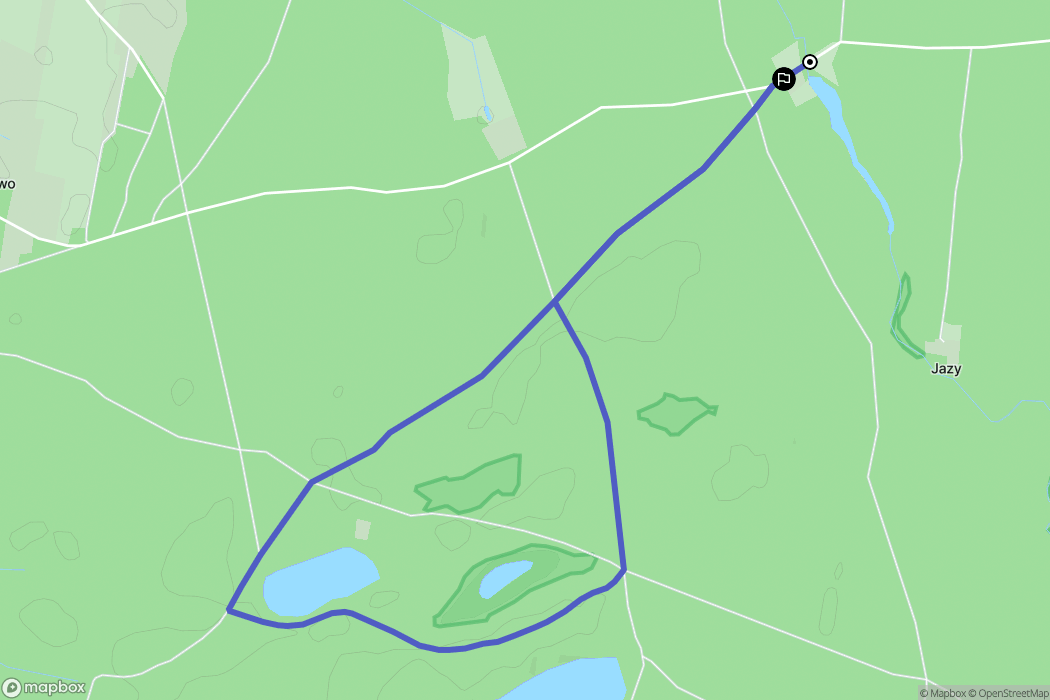 Jazy: mapa trasy - Poland