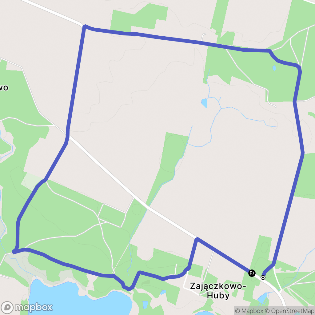 Zajączkowo: mapa trasy - Poland