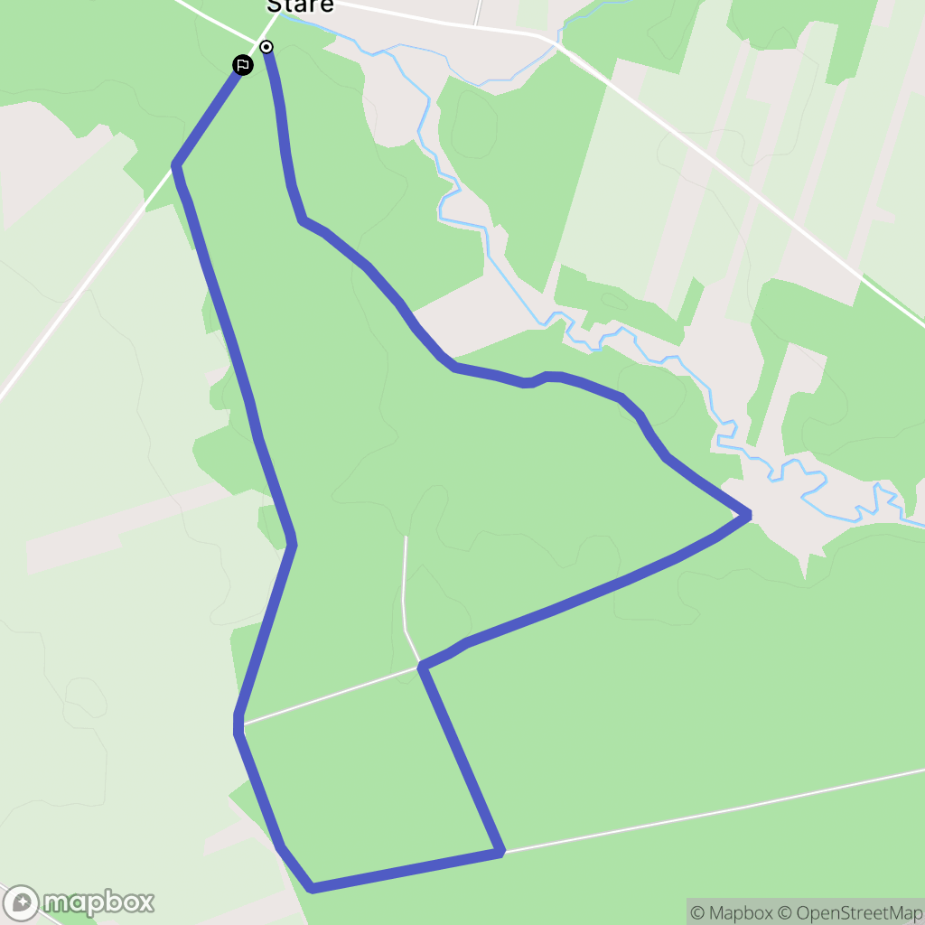 Wojtkowice Stare: mapa trasy - Poland