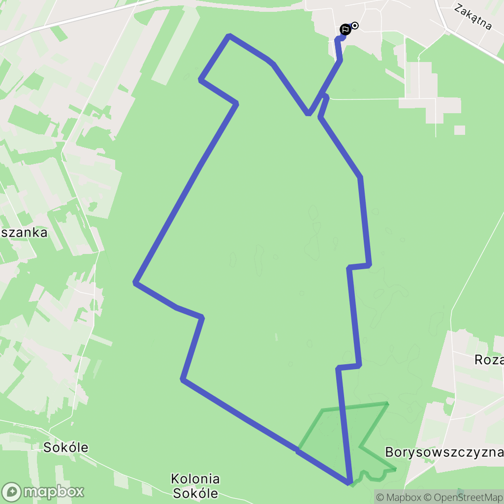 Nurzec-Stacja: mapa trasy - Poland