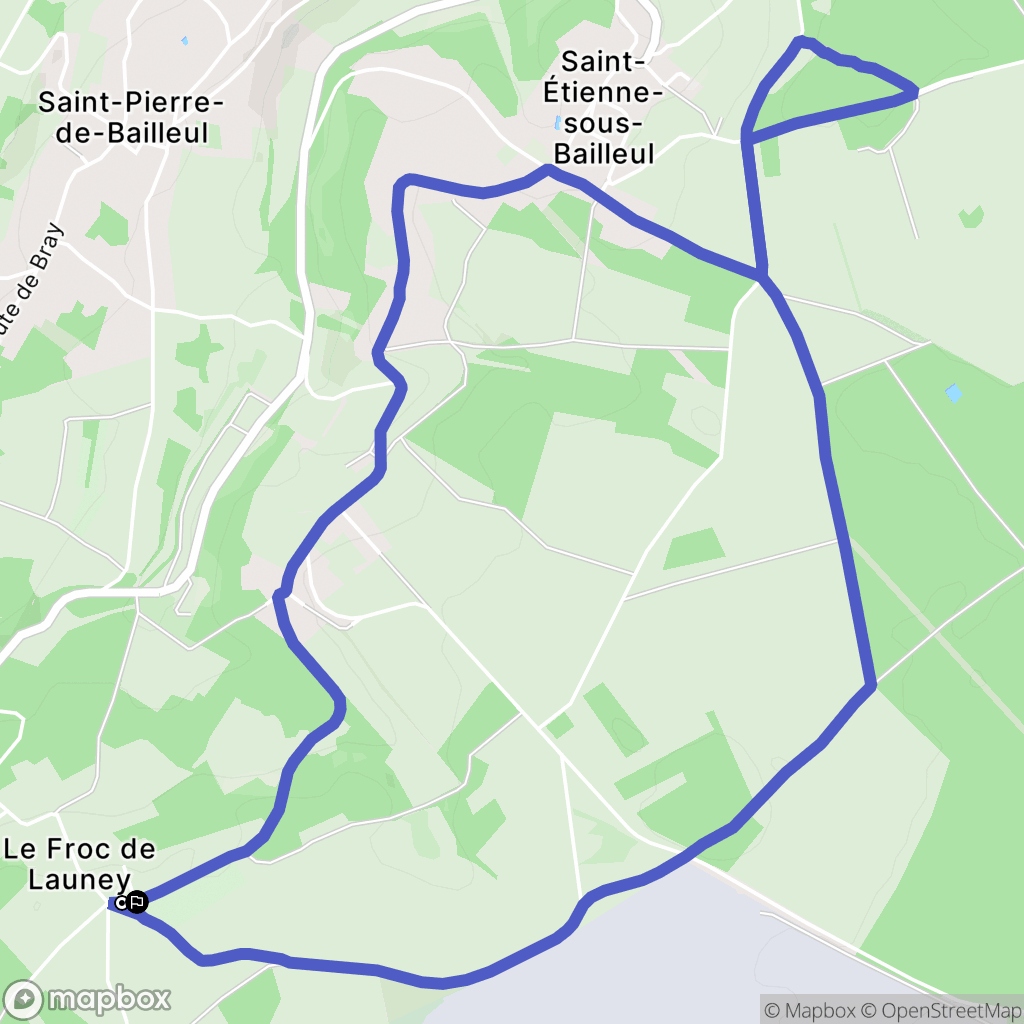 La Chapelle-Longueville : carte du parcours de randonnée - France