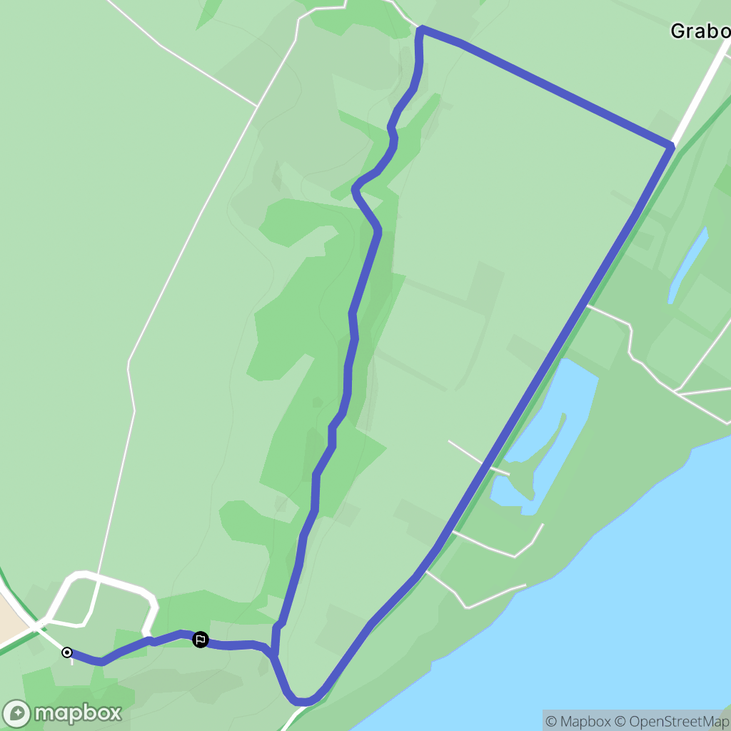Kozielec: mapa trasy - Poland