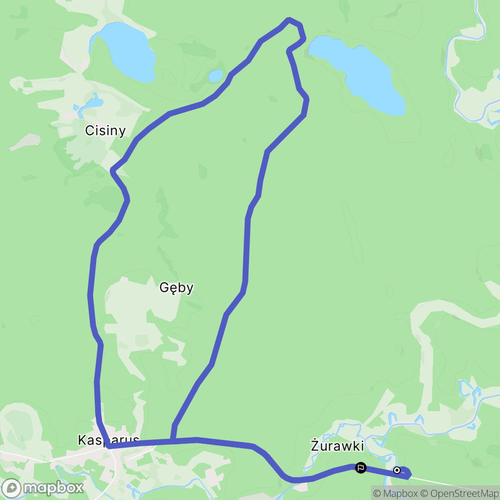 Szlaga-Młyn: mapa trasy - Poland