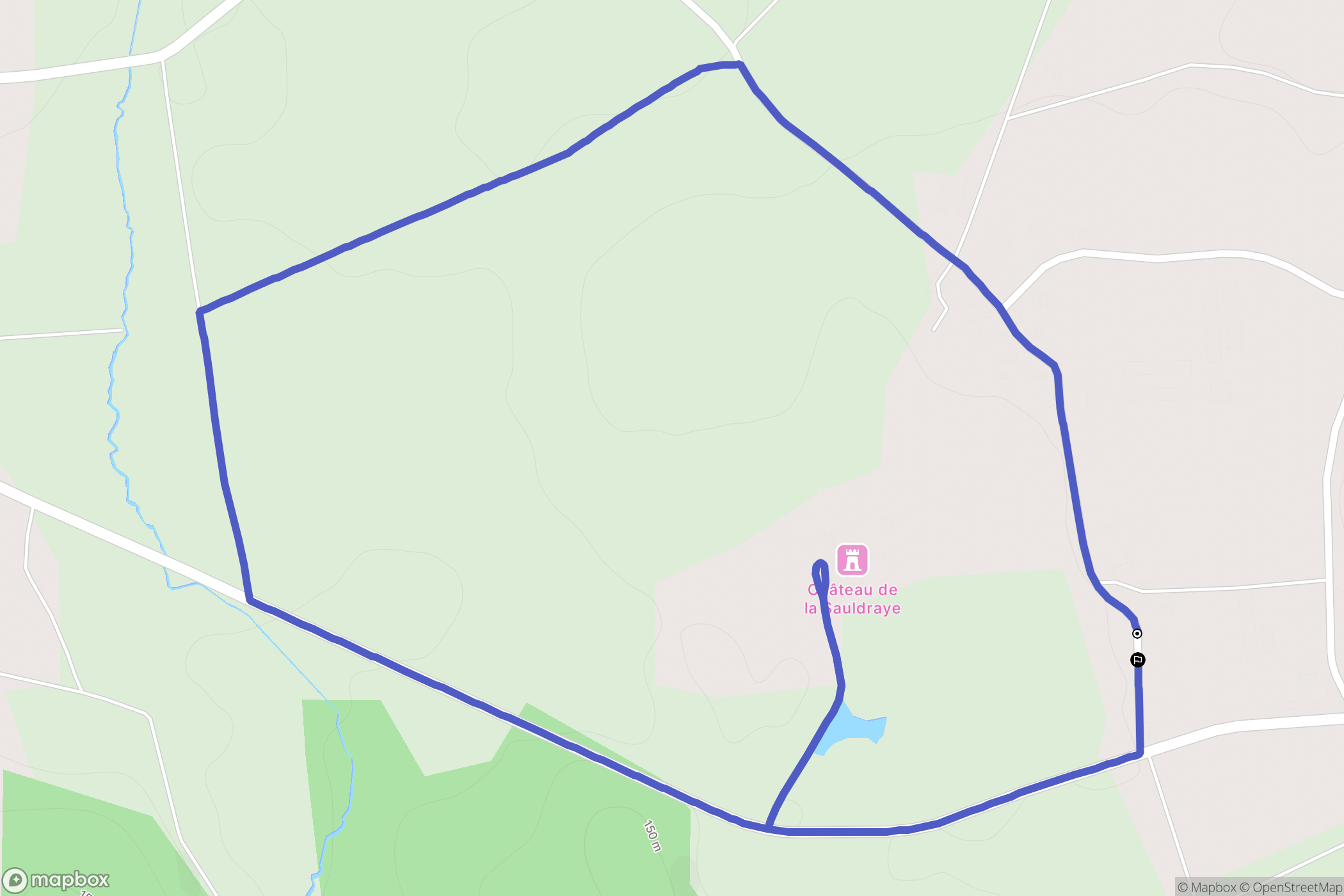 Plumelec : carte du parcours de randonnée - France