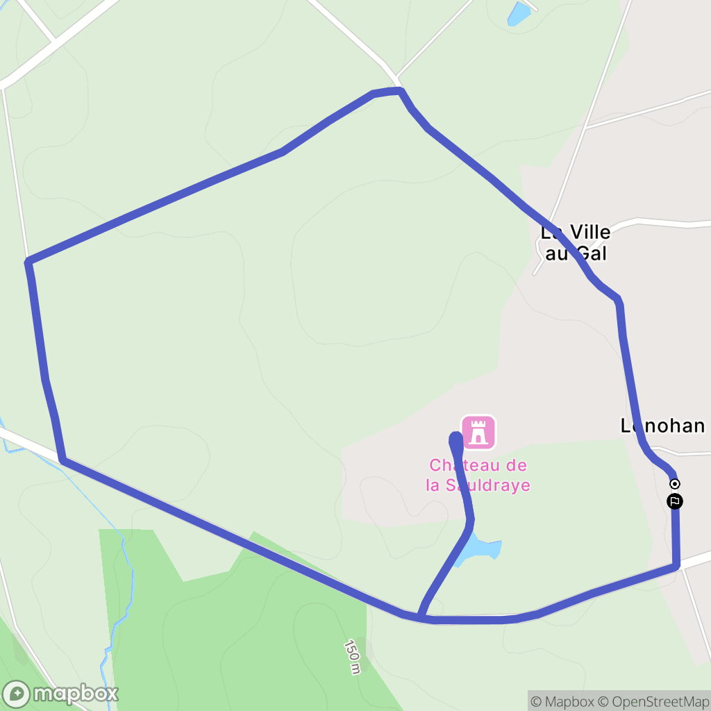 Plumelec : carte du parcours de randonnée - France